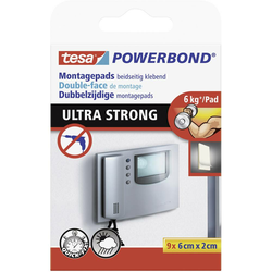 TESA Montažne blazinice Tesa Powerbond, (D x Š) 60 mm x 20 mm, 55790-01, vsebina: 1 paket