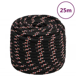 Brodski konop crni 16 mm 25 m od polipropilena