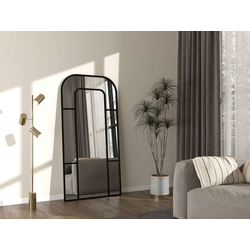 Hanah Home Podno ogledalo Forma, 90 cm x 180 cm, Crno