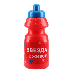 Flašica za vodu Crvena zvezda, Plastična, 350ml, Crvena