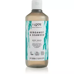 I LOVE Gel za tuširanje Naturals Bergamot i morska trava, 500ml