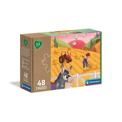 Clementoni Play For Future Puzzle Domače živali 3x48 kosov