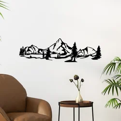 Wallity Zidna dekoracija Landscape 4, 20x70 cm, 1.5 mm, Crna