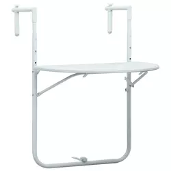 Viseći balkonski stol bijeli 60 x 64 x 83,5 cm plastični