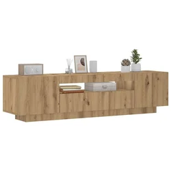 TV ormarić LED boja hrasta 160x35x40 cm konstruirano drvo