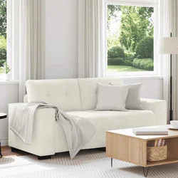 Dvosjed krem boje baršuna 180x77x82 cm
