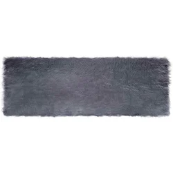 Tepih od umjetne ovčje kože TAFALLA Antracit 80 x 250 cm