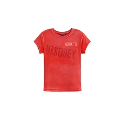 Desigual Majica oranžno rdeča/pastelno rdeča