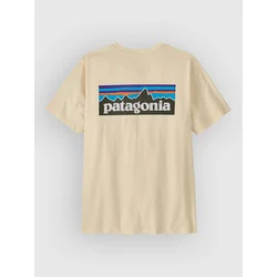 Patagonia P-6 Logo moška majica undyed natural