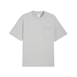 PUMA Select Essentials Pocket Tee Men, Puma, Light Gray Heather, XXL