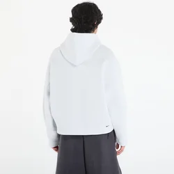 Nike Tech Mens Fleece Pullover Hoodie - White - Polyester/Cotton