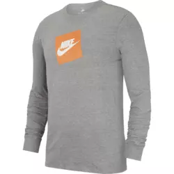 NIKE M NSW TEE LS FUTURA BOX HBR, muška majica dug rukav, siva