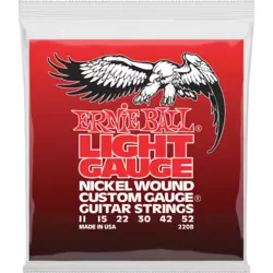 Ernie Ball 2208 Light Nickel Wound w/ Wound G Gauge Žice Za Električnu Gitaru