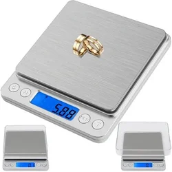 Ruhhy Precizna tehtnica , 500g/0,01g, LCD, sive barve
