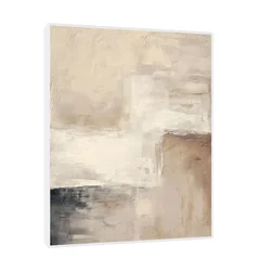 Canvas Slika na platnu Slojevi tišine 100x125cm, Sa ramom, Beli