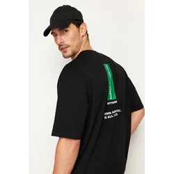 Trendyol Muška majica Tmnss24Ts00014, Crna