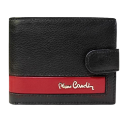 Pierre Cardin Muški kožni novčanik, Crno - crveni