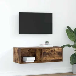 TV ormarić boja dimljenog hrasta 80x31x25,5cm konstruirano drvo