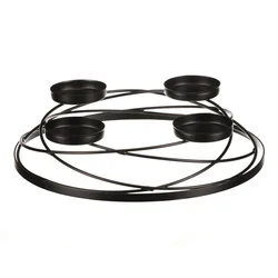 Autronic Svečnik UM 0969BK Metal candlestick - Advent, black color