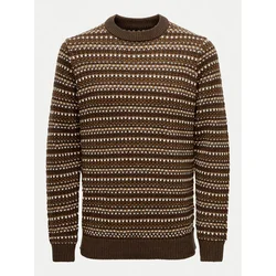 Only & Sons Pulover Musa 22027268 Rjava Regular Fit
