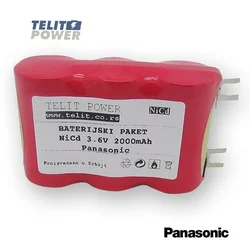 TELIT POWER Baterija NiCd 3.6V 2000mAh Panasonic za usisivač