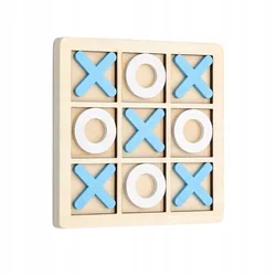 shumee IGRA TIC-TACTICS za otroke lesena PISARNA 14x14 cm modra