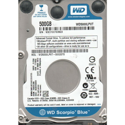 WD tvrdi disk SCORPIO BLUE 500GB WD5000LPVT