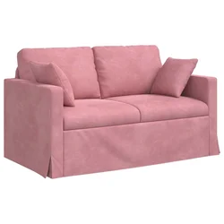 Vidaxl Kavč Roza 138 x 78 x 80 cm Žamet