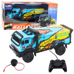 Lean Toys RC tovornjak, pilot, zvoki, modri