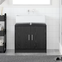 Kupaonski ormar Crni hrast 63 x 29 x 55 cm Konstruirano drvo