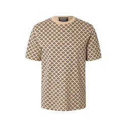 SCOTCH & SODA Majica kamela/črna/bela