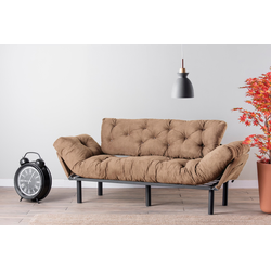 Atelier del Sofa Trosed na razvlačenje Nitta 185x85x70cm Svetlobraon