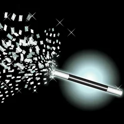 Climax Wand - Silver Confetti