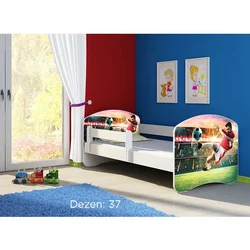 Deciji krevet ACMA II 160x80 + dusek 6 cm WHITE37