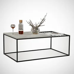 Hanah Home Klub sto Zinus, 95x43x55 cm, Sivo-crni