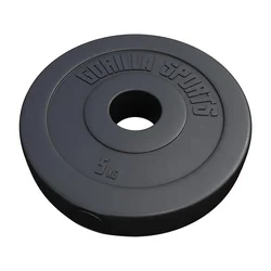 GORILLA SPORTS Plastični olimpijski tegovi (5 kg)