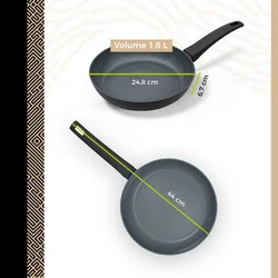 BE Living Ponev Delight Black 24 cm