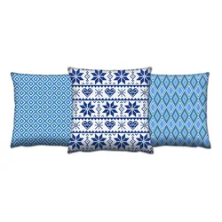 Aberto Design Set 3 jastuka 43x43cm Šareni