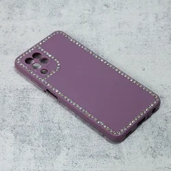 TELEMPIRE Maska za Samsung A225F Galaxy A22 4G Frame Cirkon ljubičasta