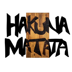 Wallity Zidna dekoracija Hakuna Matata 5, 77x58cm