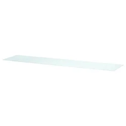 BESTA Gornji panel, staklo bela/svetlozelena, 180x40 cm
