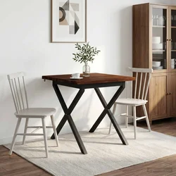 vidaXL Kvadratna jedilna miza 80 x 80 x 75 cm Masiven les akacije