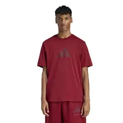 Adidas Muška majica M Fi Sl T KD7647, Okrugli izrez, Bordo