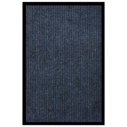 Vidaxl Predpražnik črtast moder 80x120 cm
