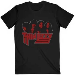 Thin Lizzy Majica Band Photo Logo Unisex Black S