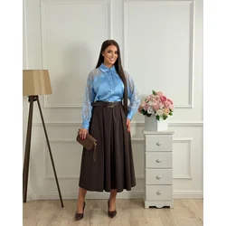 Squareonline Ženska suknja Chestnut Chic, Braon