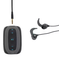 Crno-plavi vodootporni MP3 plejer i slušalice SWIMMUSIC 100 (V3)