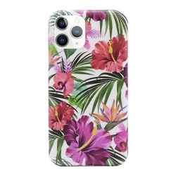 Maska Flower za iPhone 11 Pro, Bela