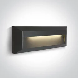 VANJSKA ZIDNA SVJETILJKA LED 2W/2700K-3300K-4000K/75lm/IP65 ANTRACIT