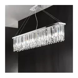 Ondaluce - Kristalni luster na sajli BATIDA 8xE14/10W/230V sjajni hrom